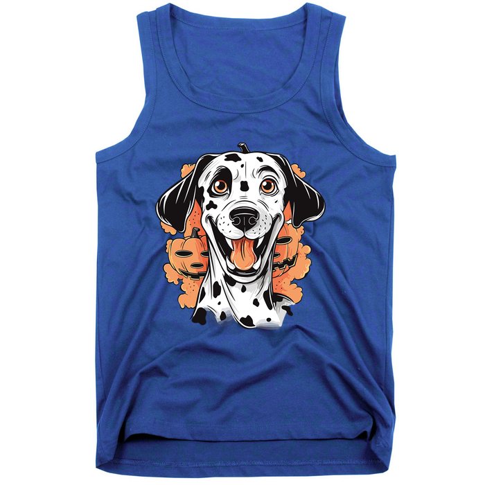 Halloween Dog Costume Design Scary Dalmatian Meaningful Gift Tank Top