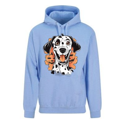 Halloween Dog Costume Design Scary Dalmatian Meaningful Gift Unisex Surf Hoodie