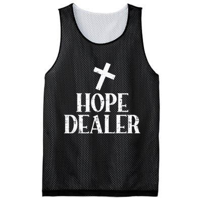 Hope Dealer Cross God Jesus Faith Religious Christian Gift Mesh Reversible Basketball Jersey Tank