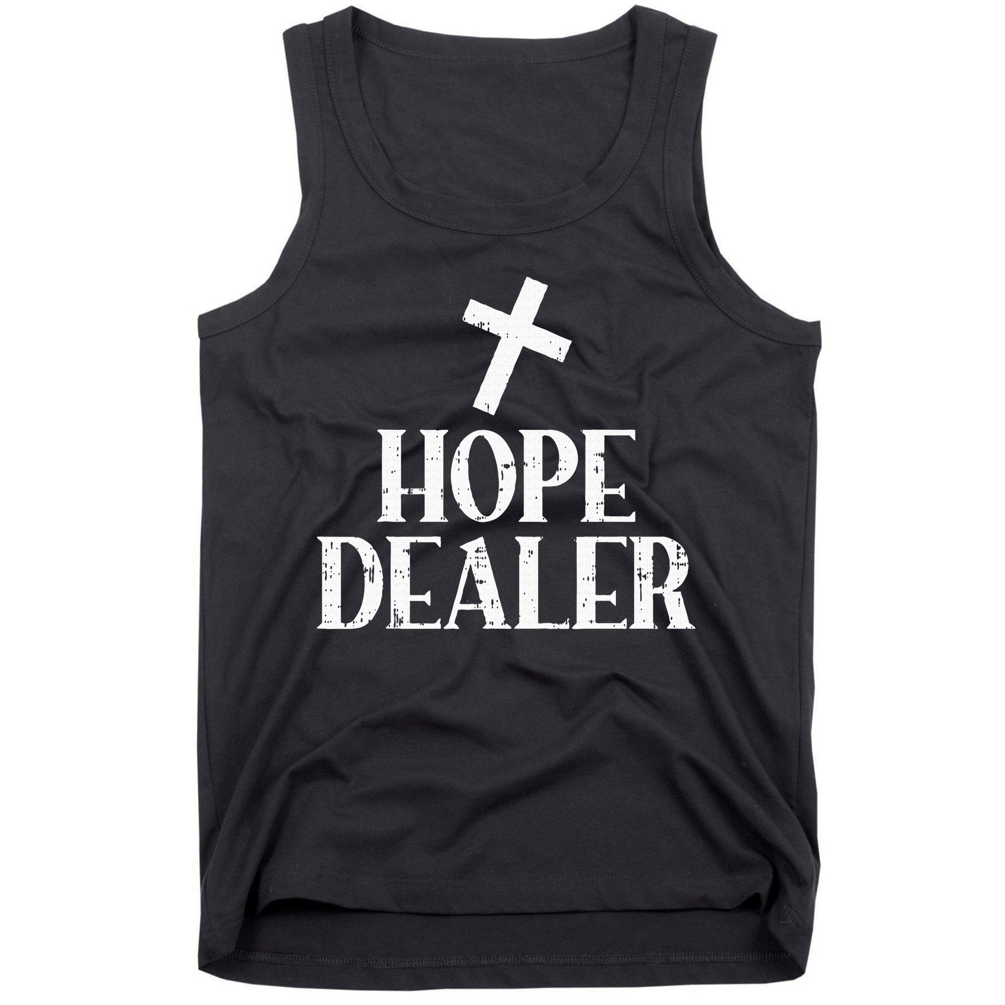 Hope Dealer Cross God Jesus Faith Religious Christian Gift Tank Top