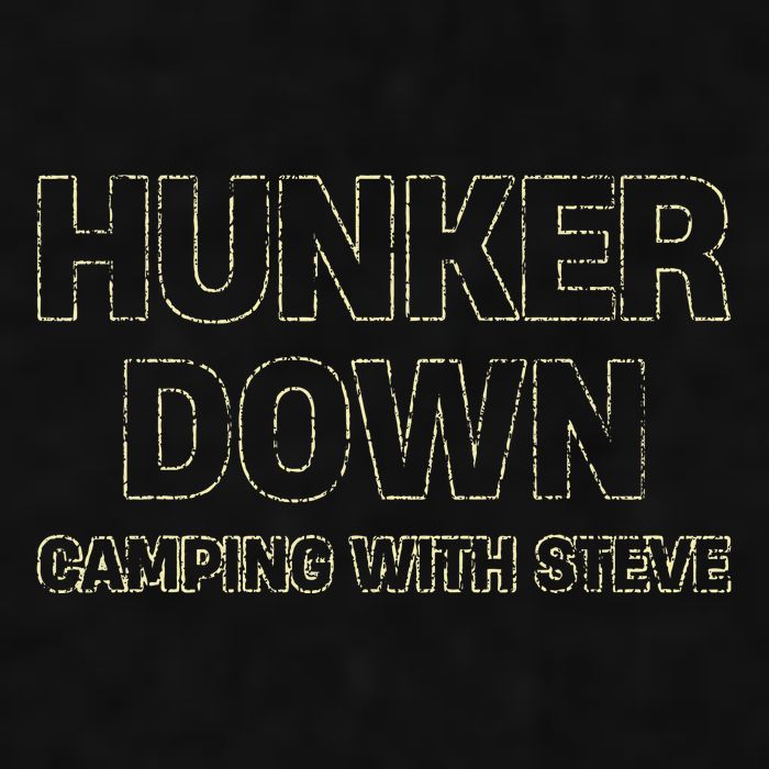 Hunker Down Camping With Steve Simple Graphic Ladies PosiCharge Tri-Blend Wicking Tank