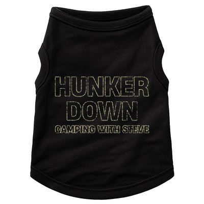 Hunker Down Camping With Steve Simple Graphic Doggie Tank