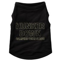 Hunker Down Camping With Steve Simple Graphic Doggie Tank