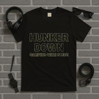 Hunker Down Camping With Steve Simple Graphic T-Shirt
