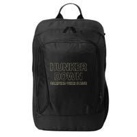 Hunker Down Camping With Steve Simple Graphic City Backpack