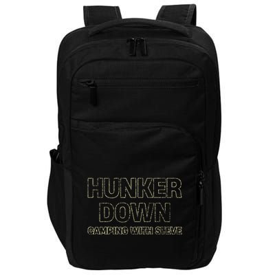 Hunker Down Camping With Steve Simple Graphic Impact Tech Backpack
