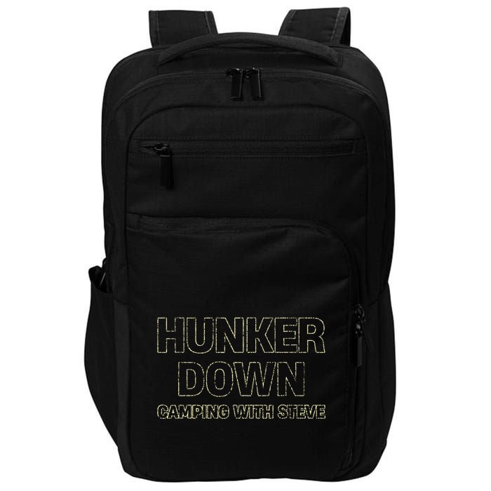 Hunker Down Camping With Steve Simple Graphic Impact Tech Backpack