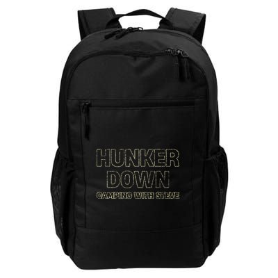 Hunker Down Camping With Steve Simple Graphic Backpack