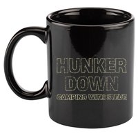 Hunker Down Camping With Steve Simple Graphic 11oz C Handle Ceramic Mug