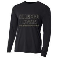 Hunker Down Camping With Steve Simple Graphic Cooling Performance Long Sleeve Crew