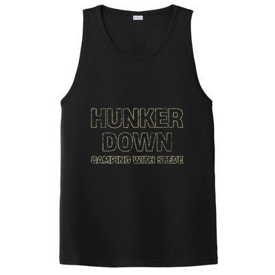 Hunker Down Camping With Steve Simple Graphic PosiCharge Competitor Tank