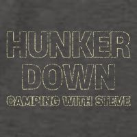 Hunker Down Camping With Steve Simple Graphic Vector Backpack