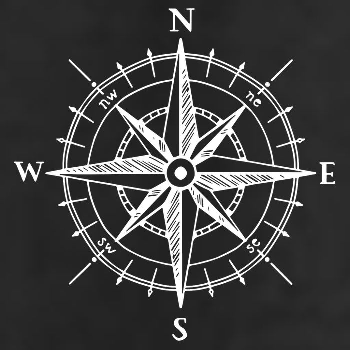 Hand Drawn Compass Rose Nautical Cool Comfort Performance Bucket Hat