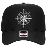 Hand Drawn Compass Rose Nautical Hat