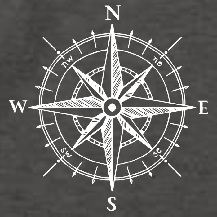 Hand Drawn Compass Rose Nautical Vector Backpack
