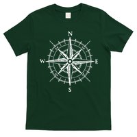 Hand Drawn Compass Rose Nautical T-Shirt