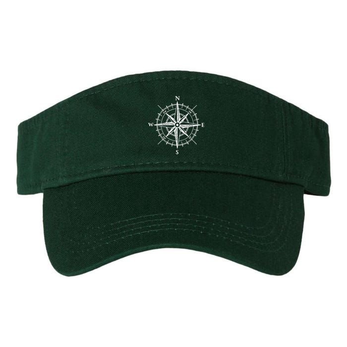 Hand Drawn Compass Rose Nautical Visor