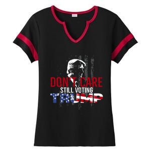 Hodgetwins DonT Care Still Voting Trump Ladies Halftime Notch Neck Tee