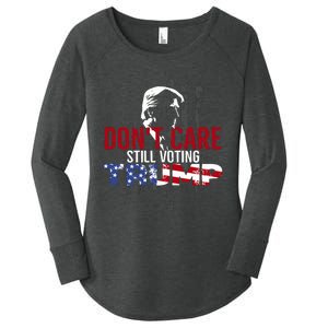 Hodgetwins DonT Care Still Voting Trump Women's Perfect Tri Tunic Long Sleeve Shirt