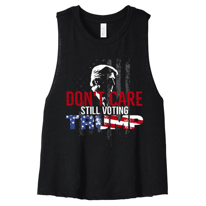 Hodgetwins DonT Care Still Voting Trump Women's Racerback Cropped Tank