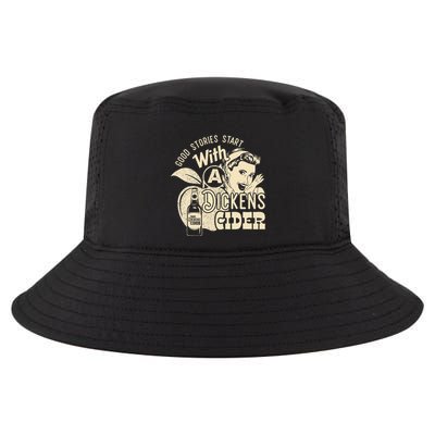 Hard Dickens Cider Girl Whiskey And Beer Apple Humor Cool Comfort Performance Bucket Hat