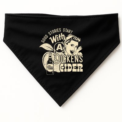 Hard Dickens Cider Girl Whiskey And Beer Apple Humor USA-Made Doggie Bandana