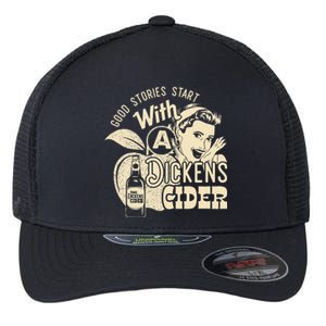 Hard Dickens Cider Girl Whiskey And Beer Apple Humor Flexfit Unipanel Trucker Cap