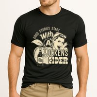 Hard Dickens Cider Girl Whiskey And Beer Apple Humor Cooling Performance Crew T-Shirt