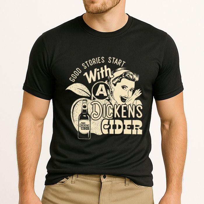 Hard Dickens Cider Girl Whiskey And Beer Apple Humor Cooling Performance Crew T-Shirt