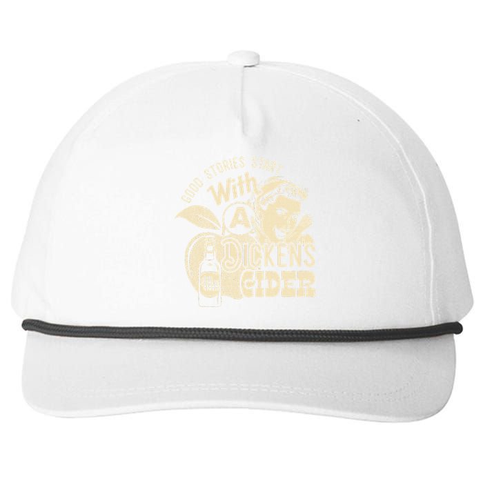 Hard Dickens Cider Girl Whiskey And Beer Apple Humor Snapback Five-Panel Rope Hat