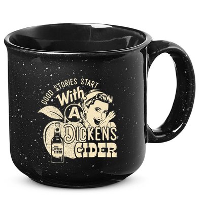 Hard Dickens Cider Girl Whiskey And Beer Apple Humor 15oz Campfire Ceramic Mug