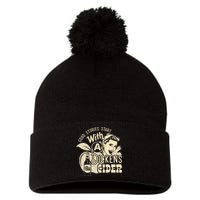 Hard Dickens Cider Girl Whiskey And Beer Apple Humor Pom Pom 12in Knit Beanie