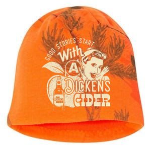 Hard Dickens Cider Girl Whiskey And Beer Apple Humor Kati - Camo Knit Beanie