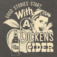 Hard Dickens Cider Girl Whiskey And Beer Apple Humor Cotton Canvas Backpack