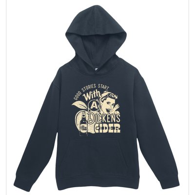 Hard Dickens Cider Girl Whiskey And Beer Apple Humor Urban Pullover Hoodie