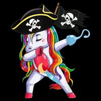 Halloween Dabbing Cute Pirate Unicorn Backpack