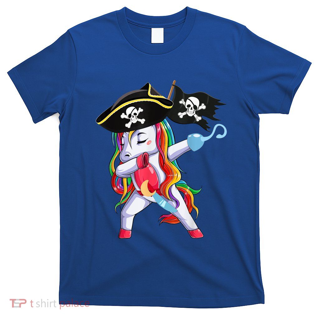 Halloween Dabbing Cute Pirate Unicorn T-Shirt