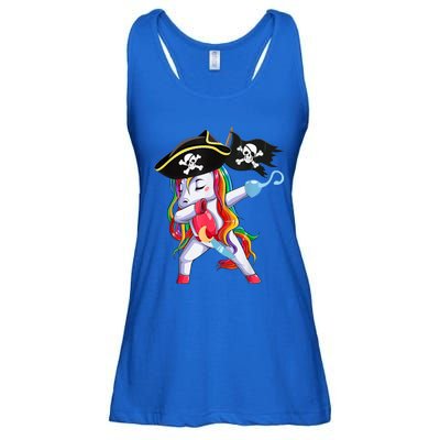 Halloween Dabbing Cute Pirate Unicorn Ladies Essential Flowy Tank