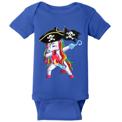 Halloween Dabbing Cute Pirate Unicorn Baby Bodysuit