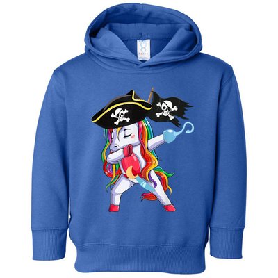 Halloween Dabbing Cute Pirate Unicorn Toddler Hoodie