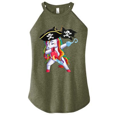 Halloween Dabbing Cute Pirate Unicorn Women's Perfect Tri Rocker Tank