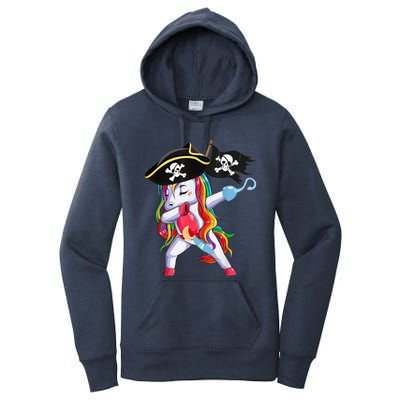 Halloween Dabbing Cute Pirate Unicorn Women's Pullover Hoodie