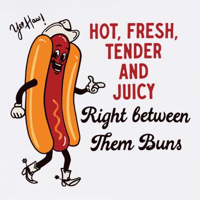 Hot Dog Cowboy T-Shirt