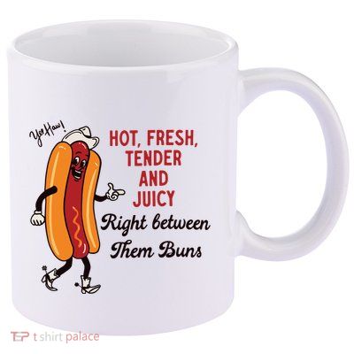Hot Dog Cowboy 11oz C Handle Ceramic Mug