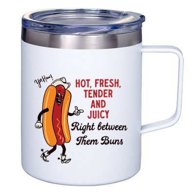 Hot Dog Cowboy 12oz Stainless Steel Coffee Mug