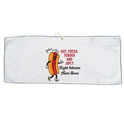Hot Dog Cowboy Large Microfiber Waffle Golf Towel