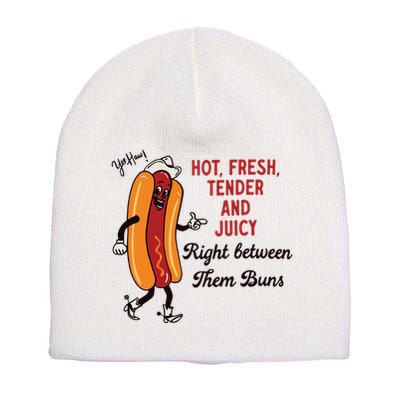 Hot Dog Cowboy Short Acrylic Beanie