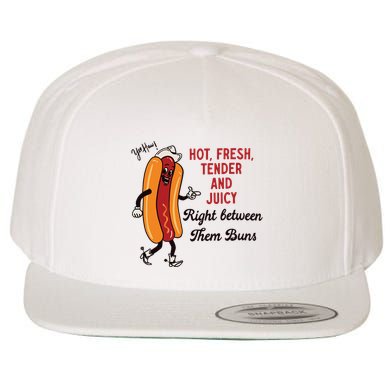 Hot Dog Cowboy Wool Snapback Cap