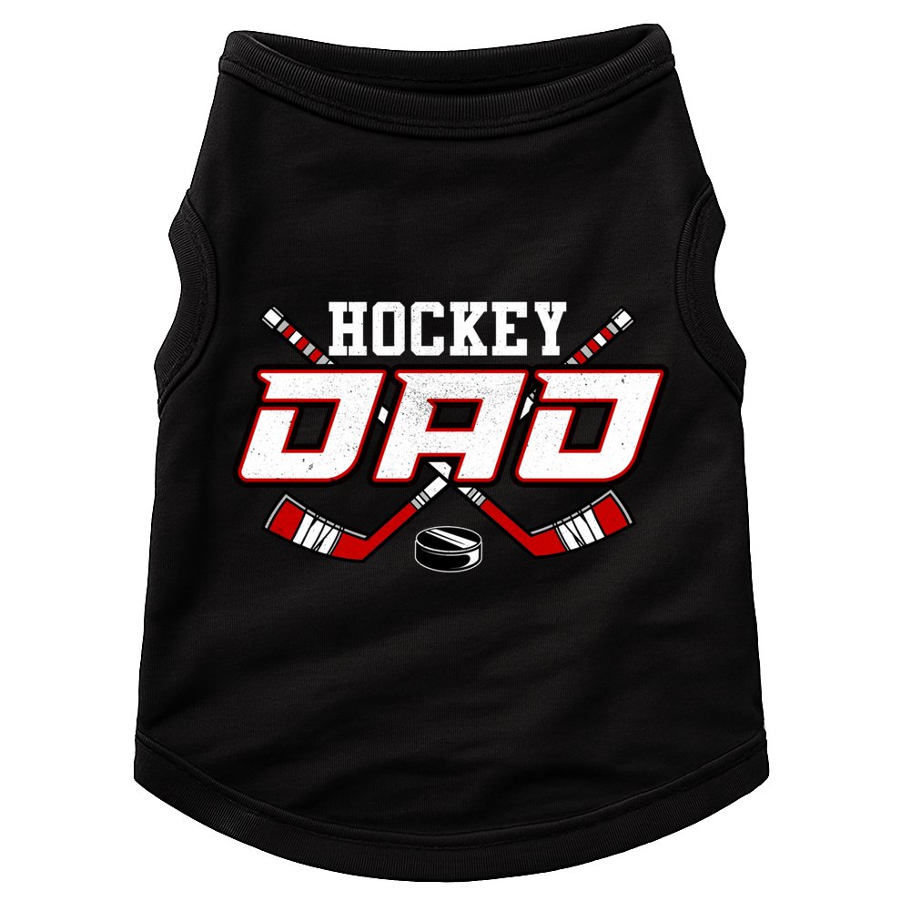 Hockey Dad Cool Gift Papa FatherS Day Vintage Gift Doggie Tank