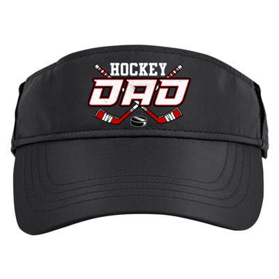 Hockey Dad Cool Gift Papa FatherS Day Vintage Gift Adult Drive Performance Visor